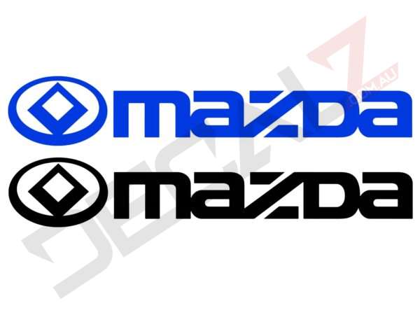 Mazda 1991-1992 Logo & Text Beside