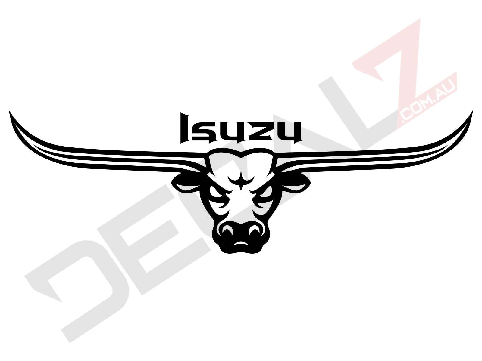 Demon Longhorn Bull - Various Isuzu Related Text