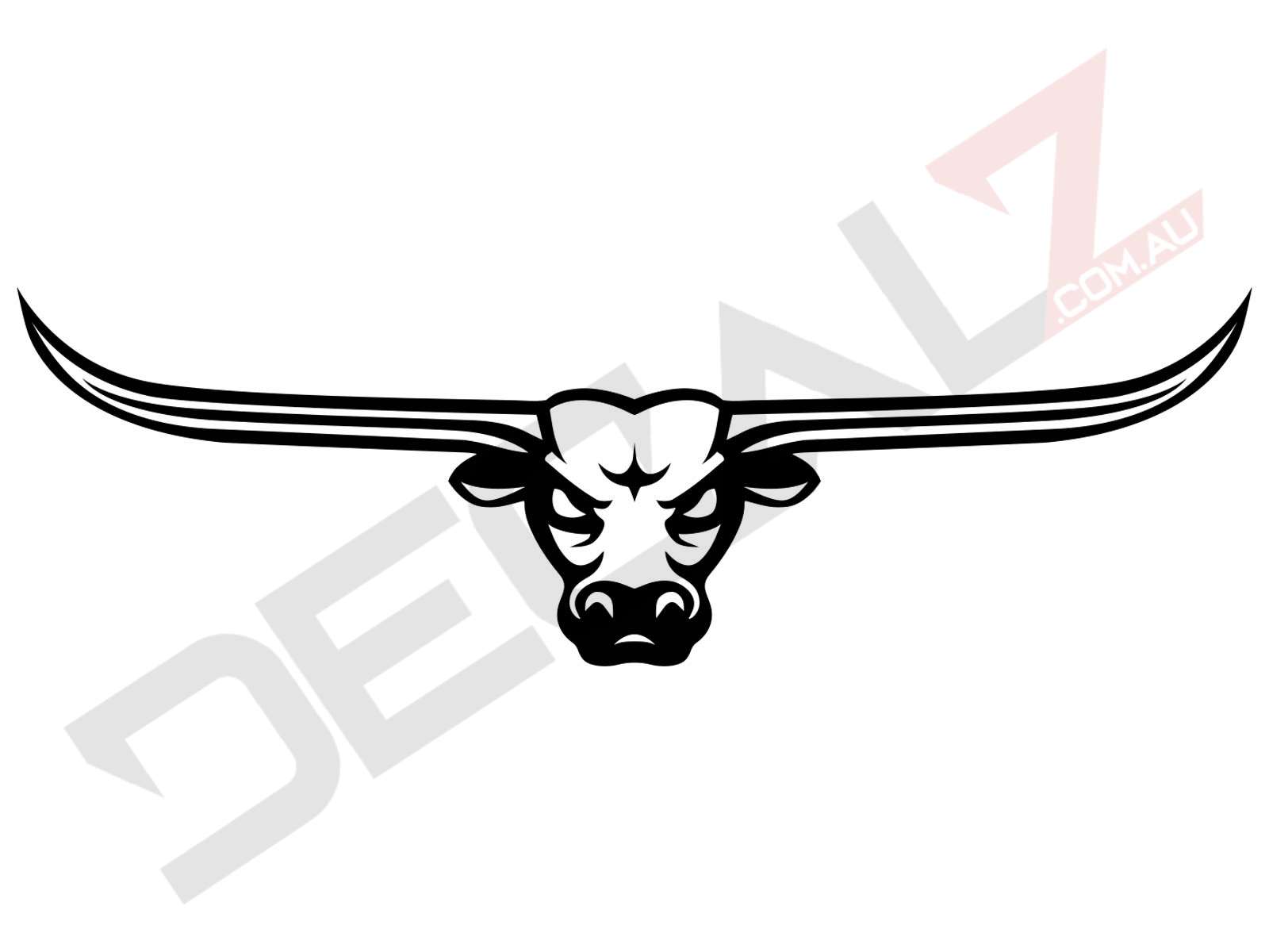 Demon Longhorn Bull - No Text